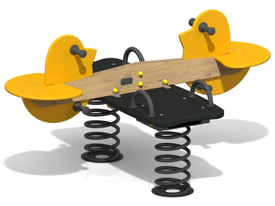 Качалка-балансир на двух пружинах Цыплята 1