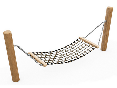 Качели-гамак Триумф 14 на импрегнированных бревнах