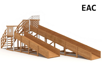 Зимняя горка Snow Fox, скат 8+5 м мод. 3