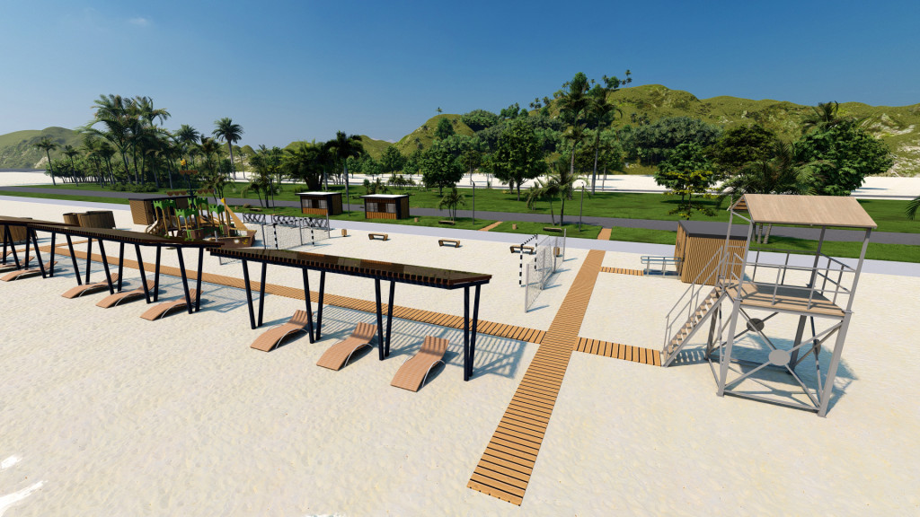 Москва 2023, Благоустройство пляжа