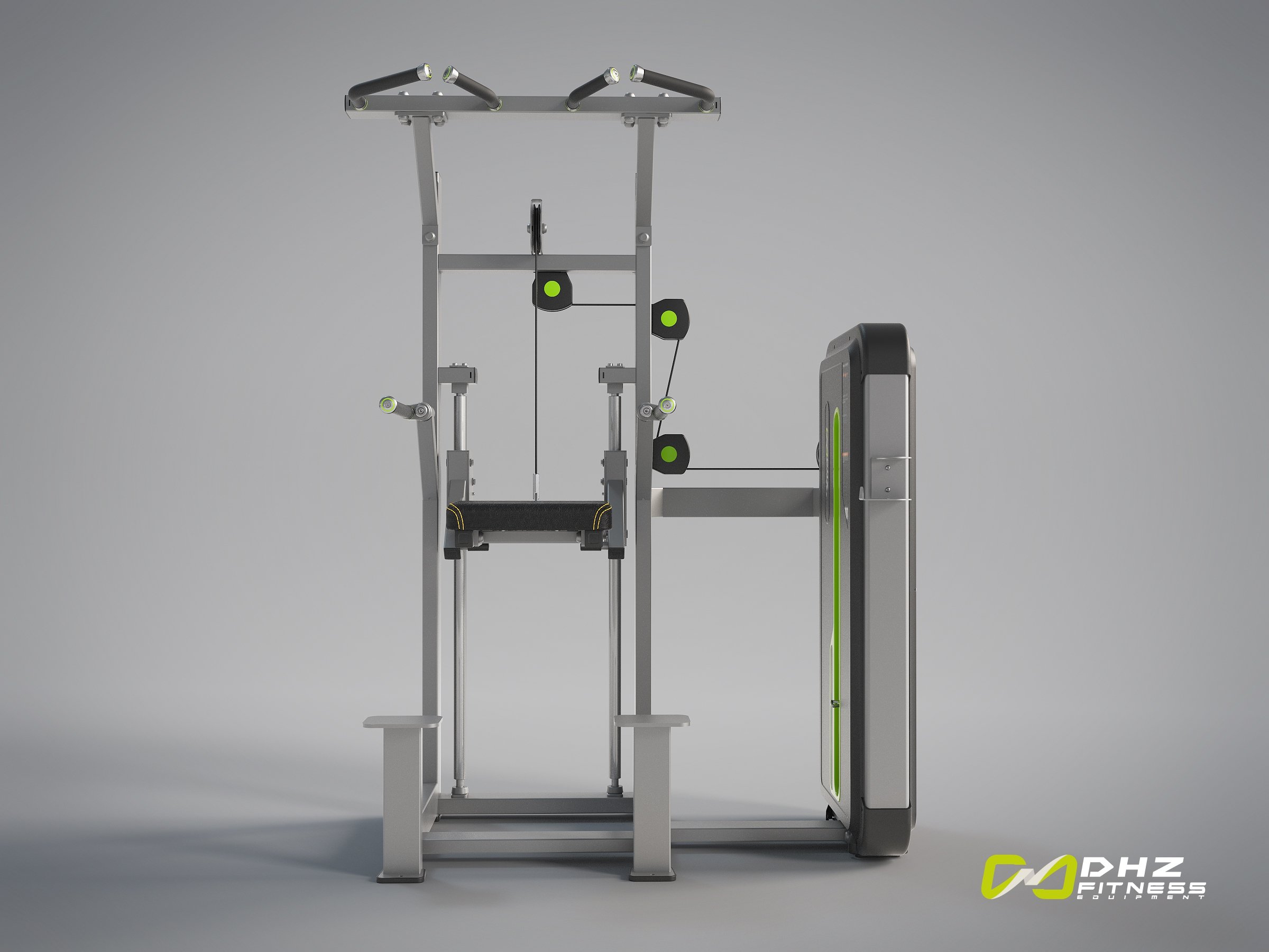 Турник, брусья с противовесом A3009 - вид 2