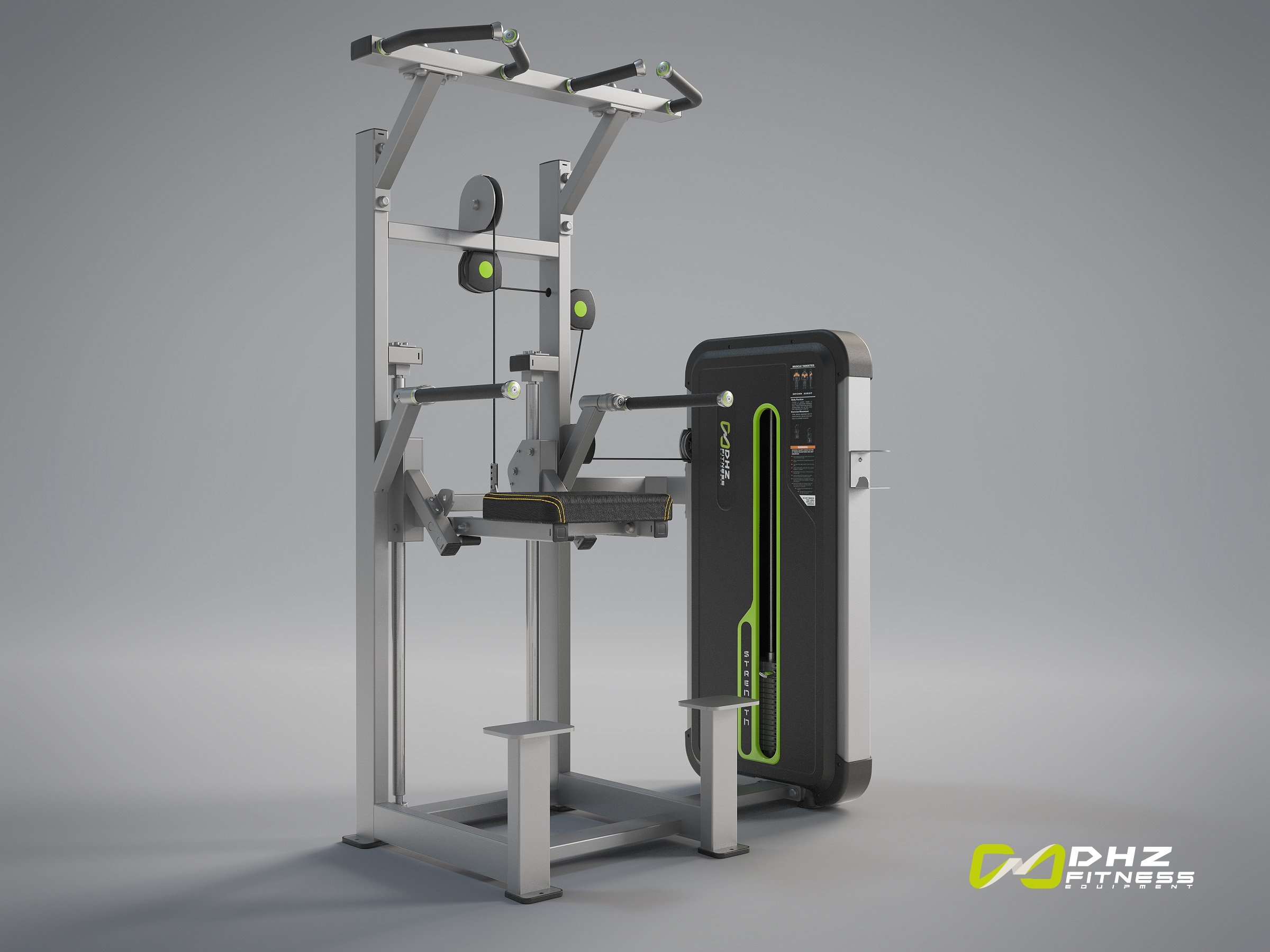 Турник, брусья с противовесом A3009 - вид 3