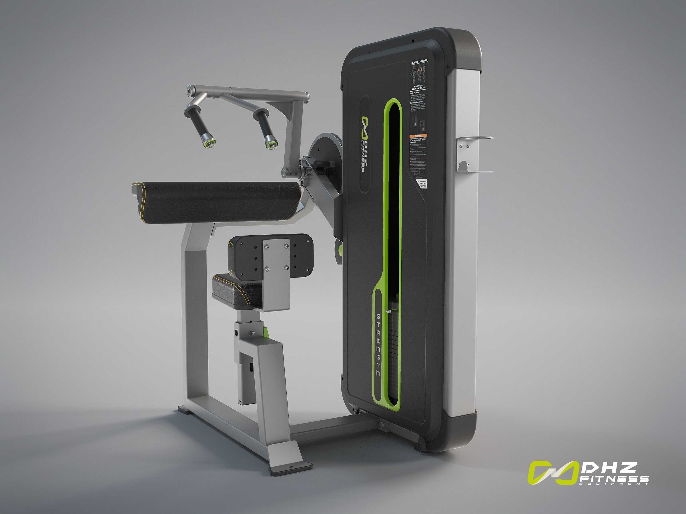 Трицепс-машина сидя (Прямая парта) A3027 - вид 3