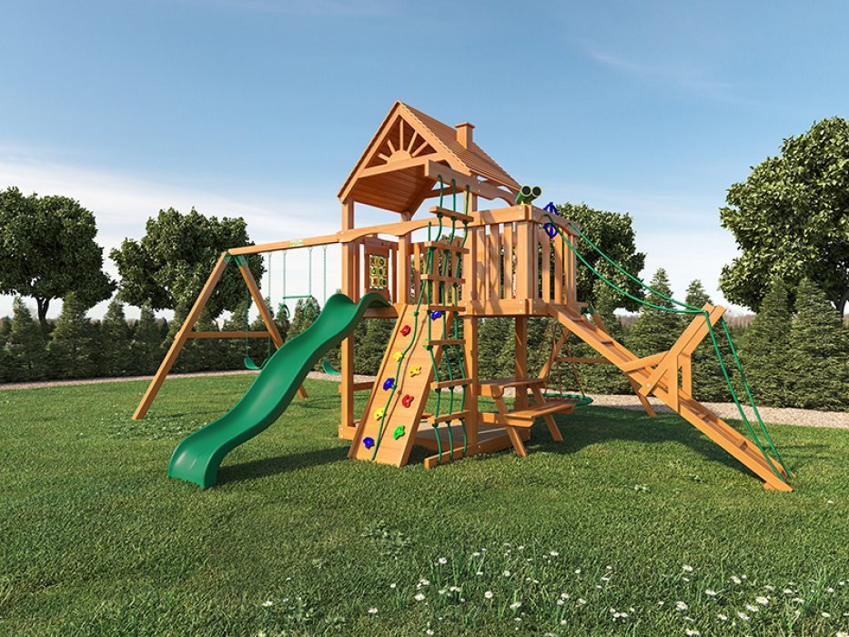 Деревянная детская площадка Шато 3 - вид 2