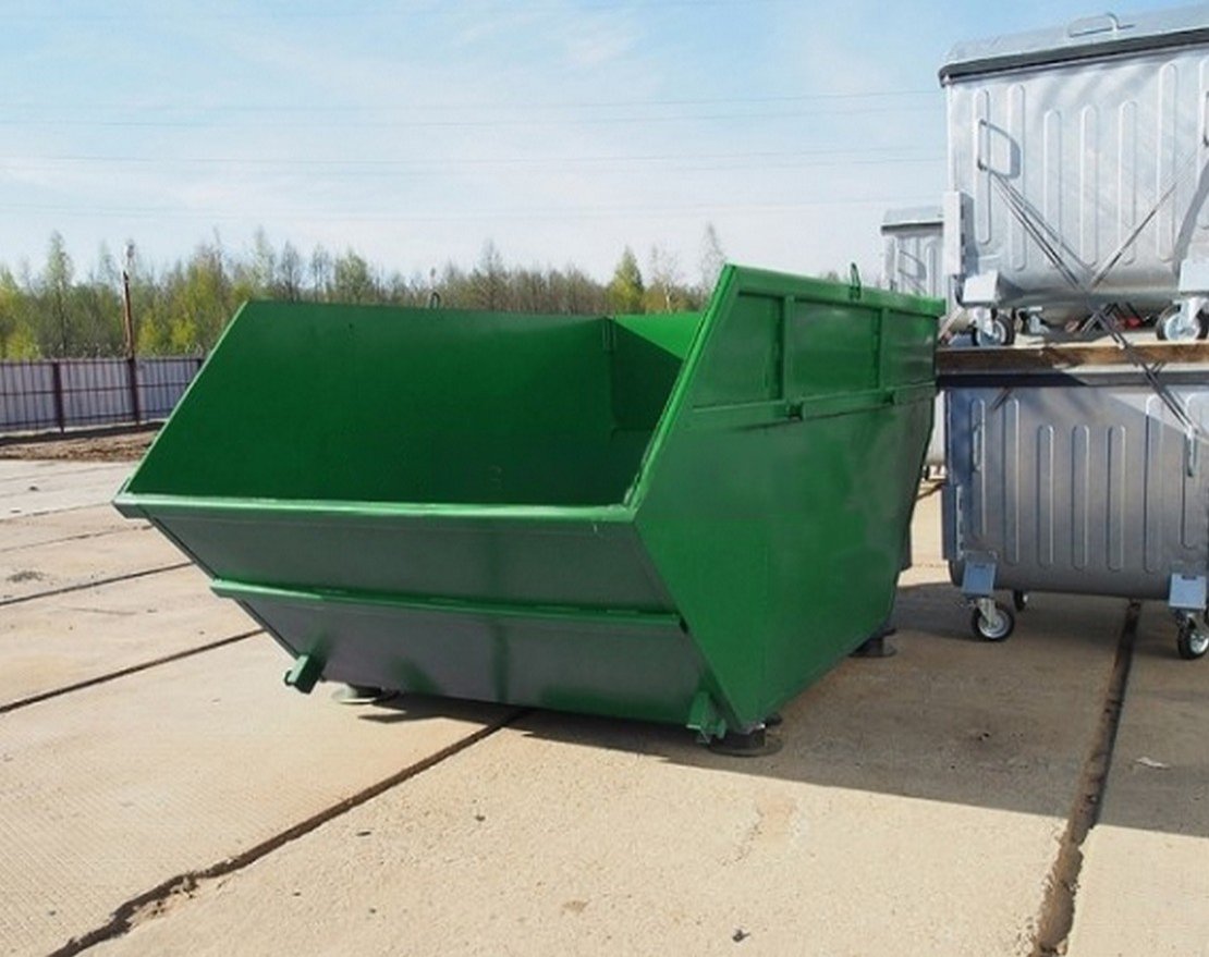 Бункер накопитель для мусора и ТБО 8 м3 BN-8.2.3 - вид 2