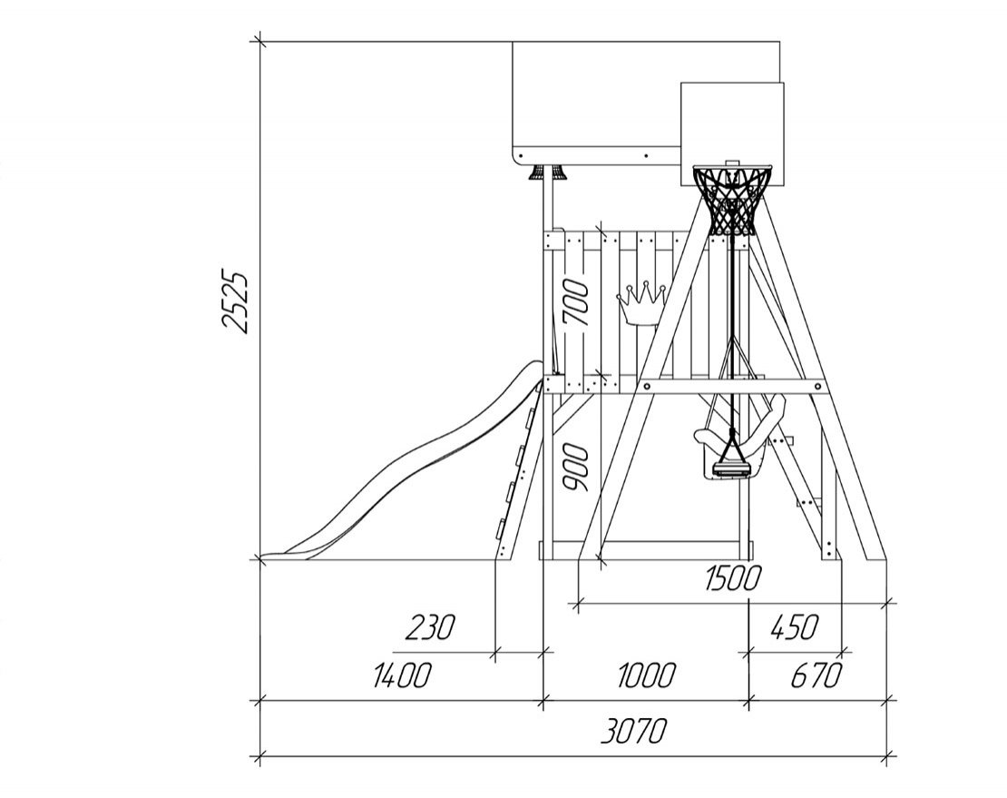 Детская игровая площадка Борге 11 - вид 3