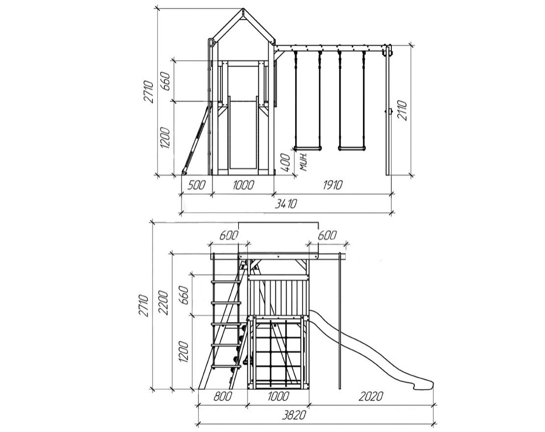 Детская игровая площадка Борге 7 - вид 3
