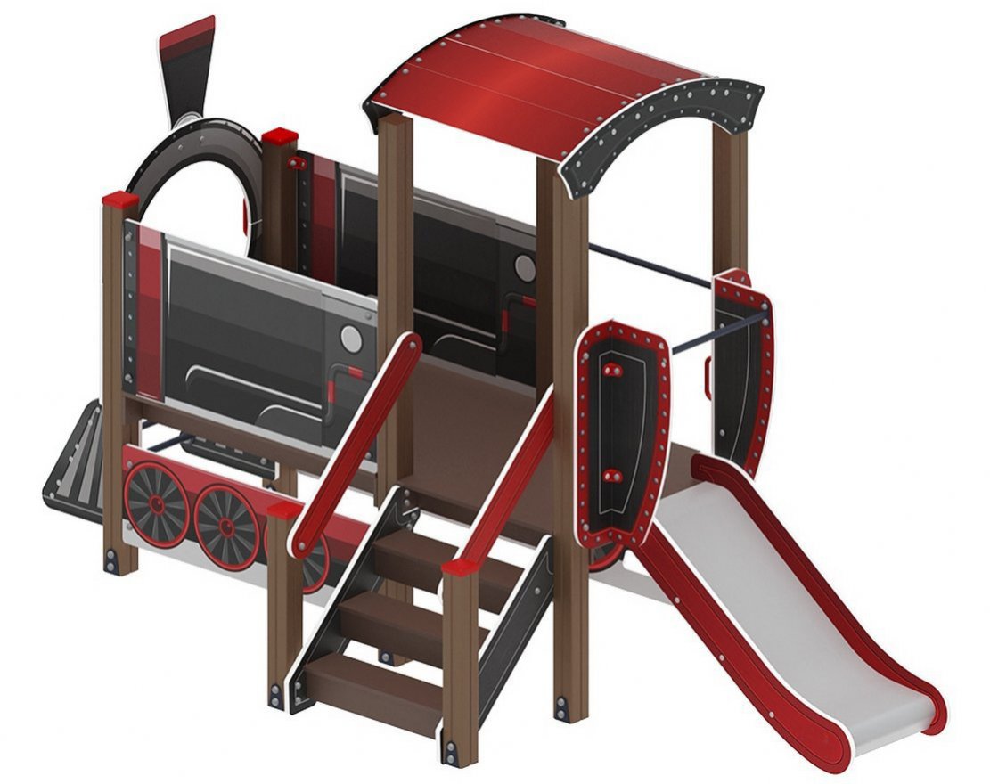 Детская игровая площадка Юный машинист-3 - вид 3