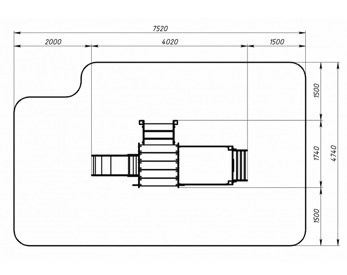 Детская игровая площадка Юный машинист-3 - вид 2