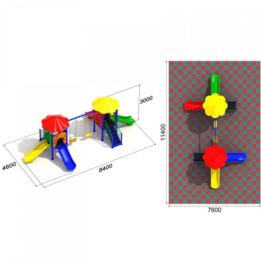 Детская игровая площадка Колокольчик 1.3 - вид 4