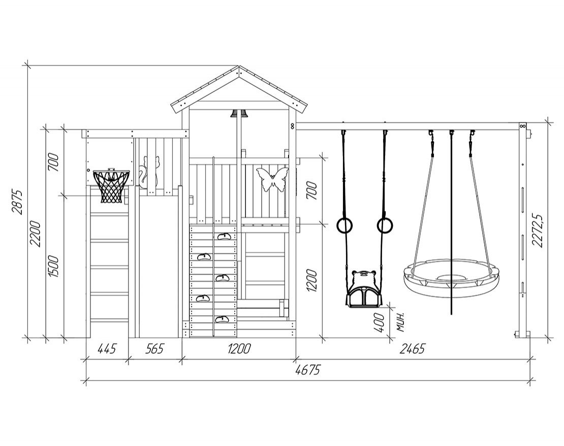 Детская игровая площадка Гарда 4 Вайлэнд - вид 4
