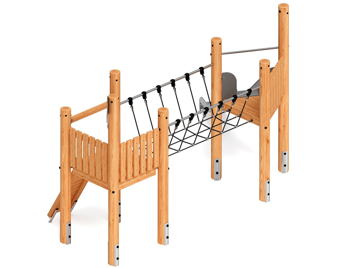 Детская игровая площадка Крепость непосед-8 (лиственница) - вид 4