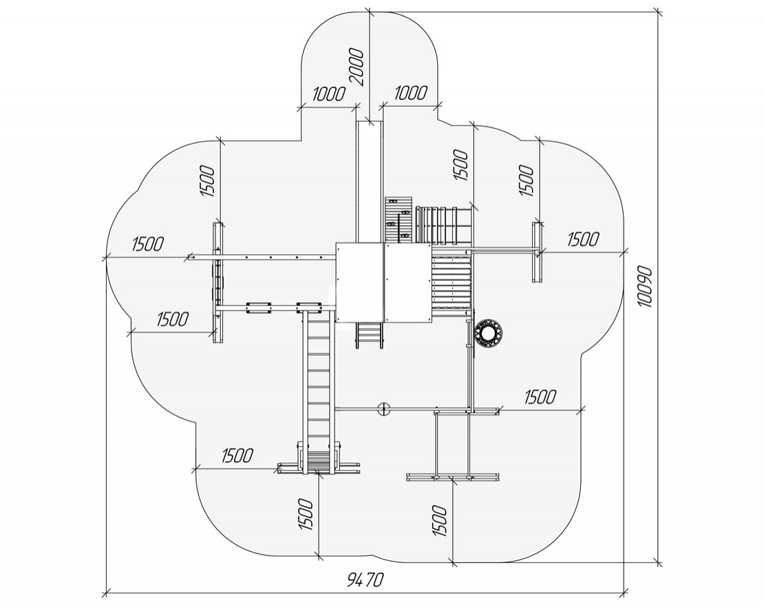 Детская игровая площадка Парус Делюкс - вид 4