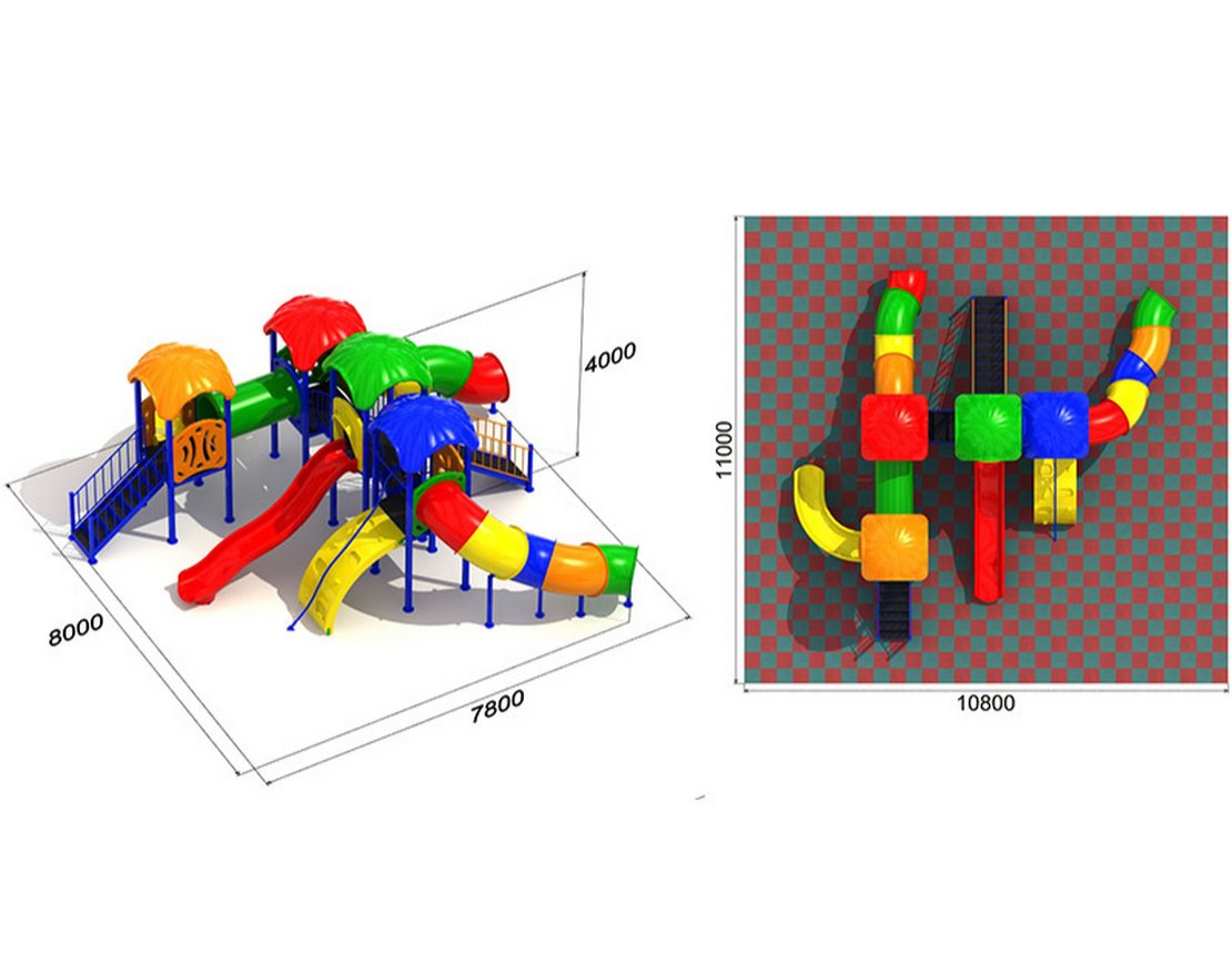 Детская площадка Дельфин 2.2 - вид 2