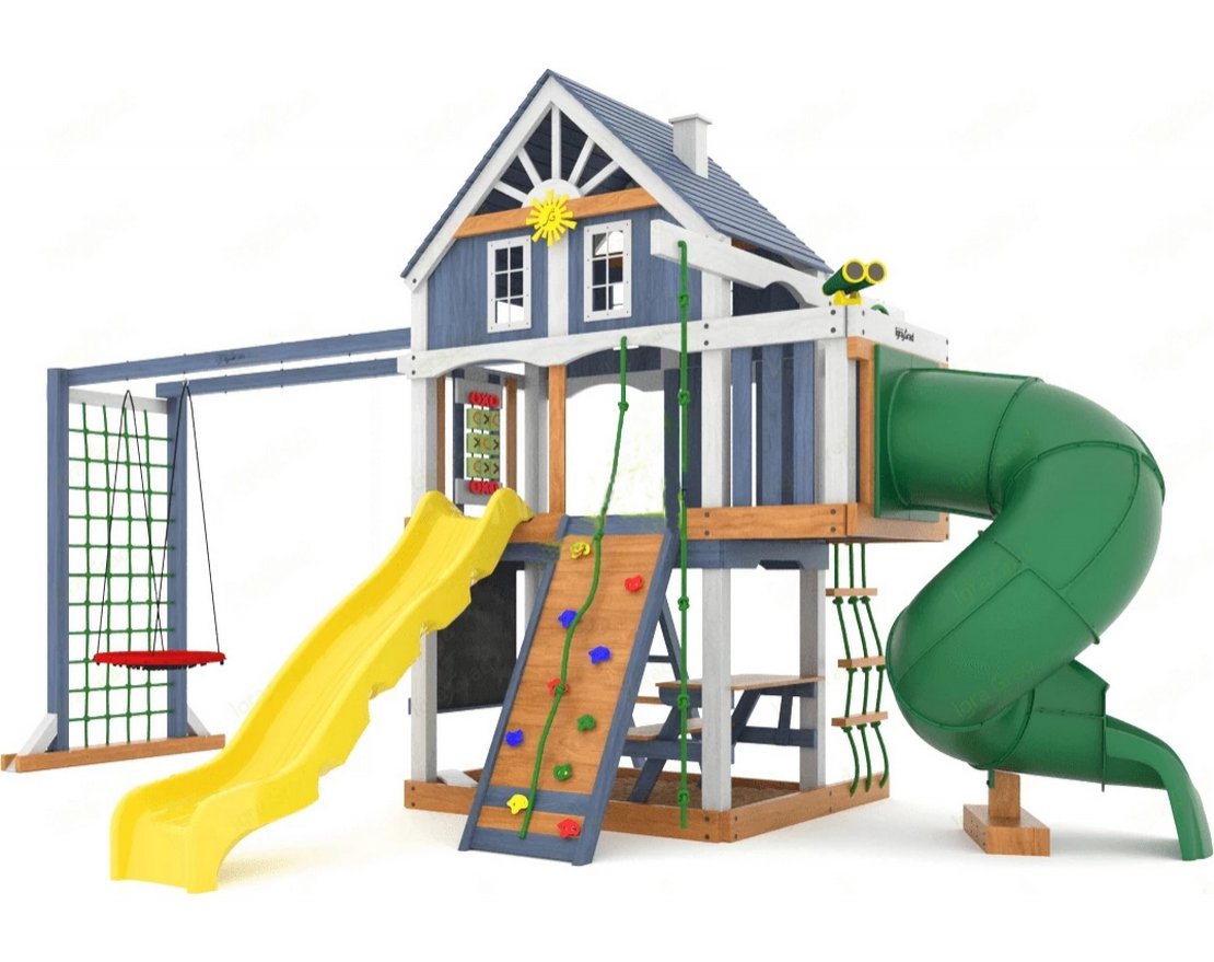 Детская площадка Шато с трубой (Домик) мод.1 - вид 2