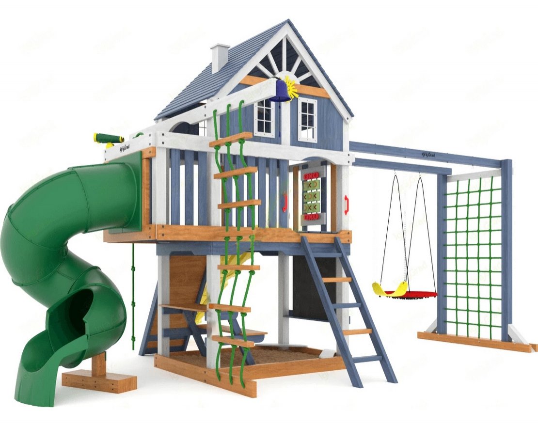 Детская площадка Шато с трубой (Домик) мод.1 - вид 3