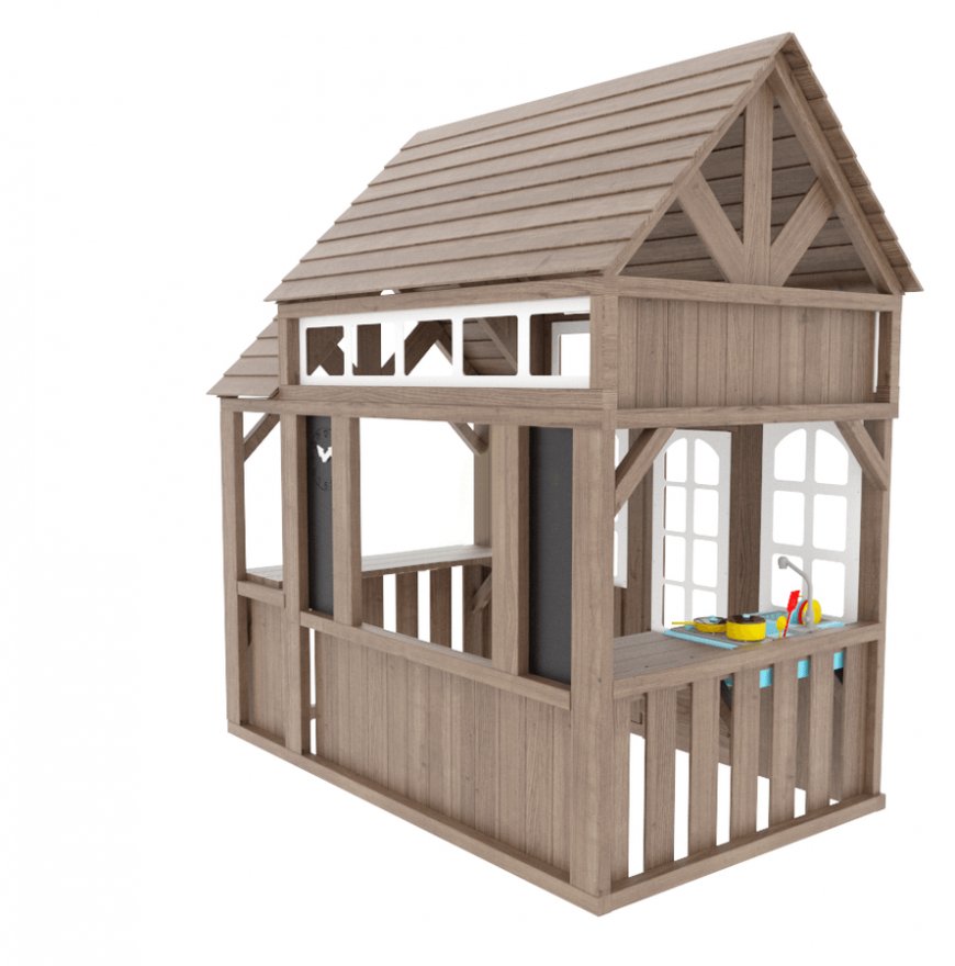 Детский деревянный домик Коттедж 1 - вид 2