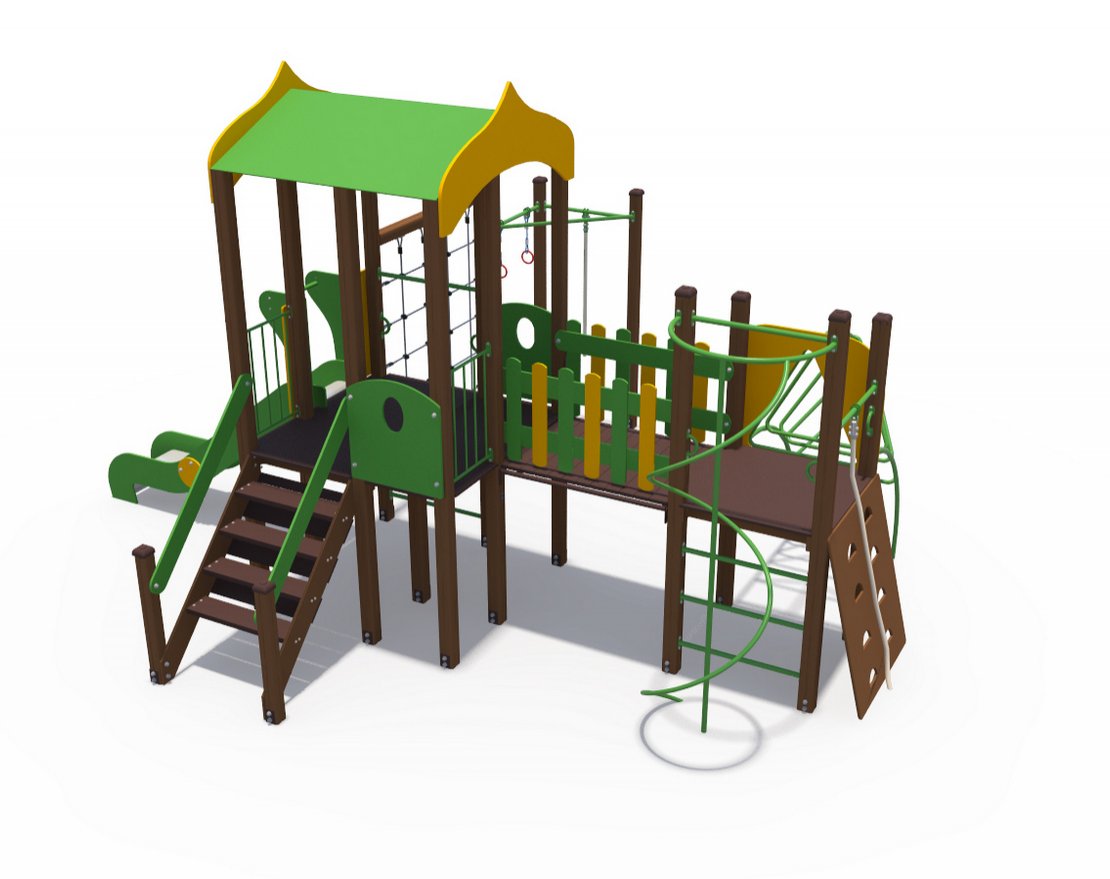 Детский игровой комплекс Дворик ДИО 08070 - вид 2