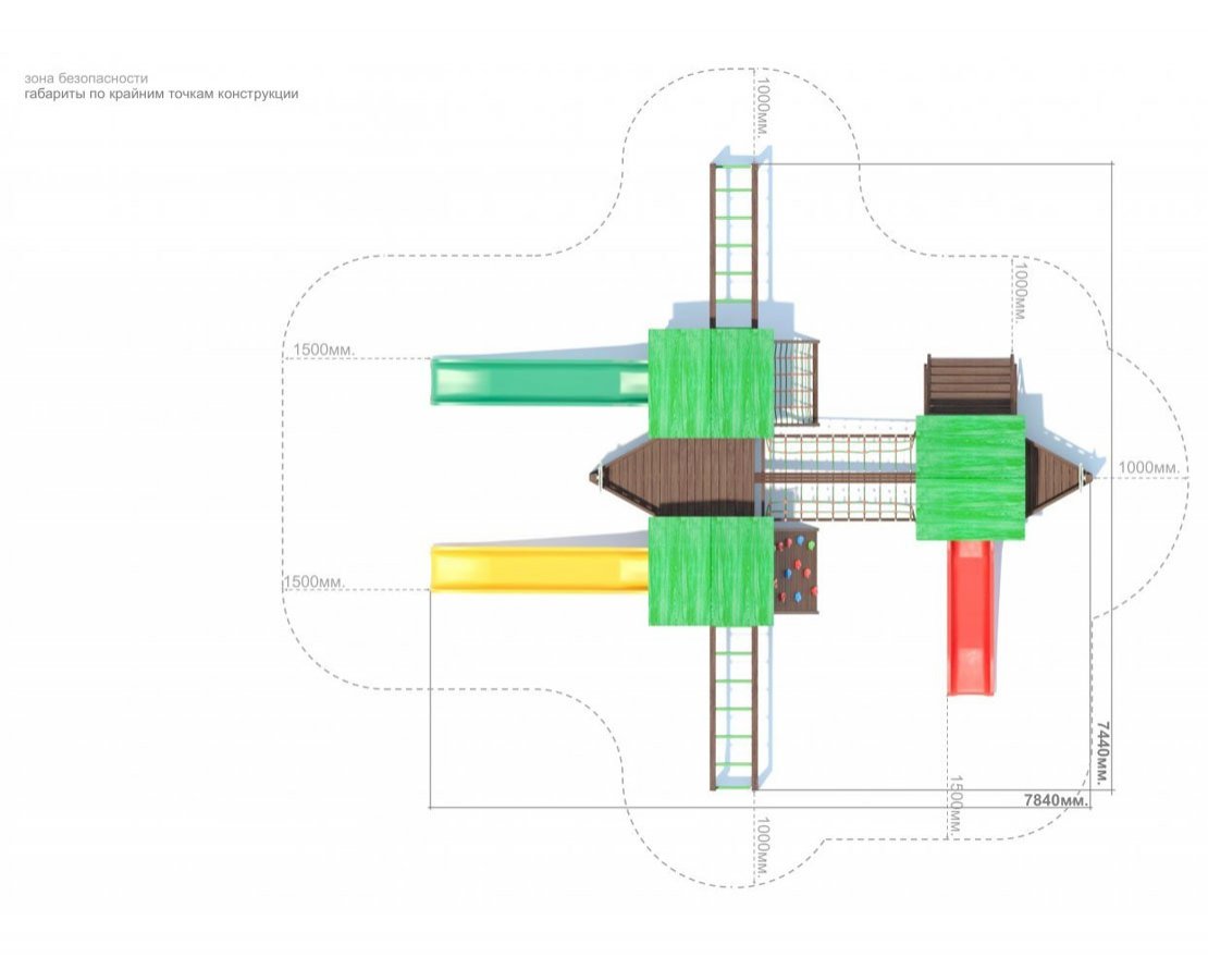 Детский игровой комплекс серия I модель 1 - вид 4