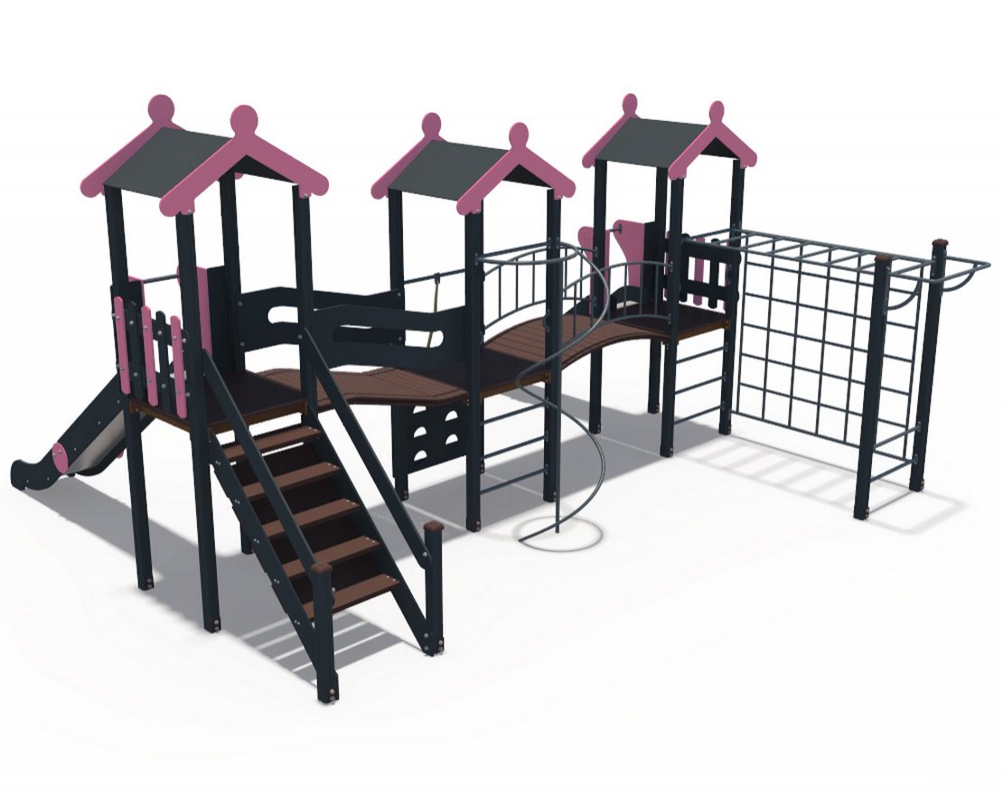 Детский игровой комплекс Домино Северный Мишка Н-1500 и Н-1200 ДИО 03140 - вид 3