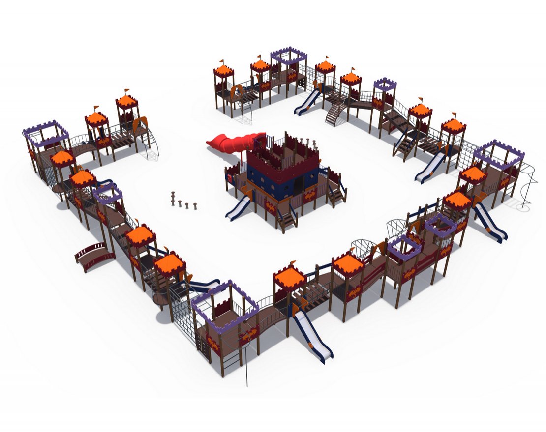 Детский игровой комплекс Волшебная крепость ДИО 13060 - вид 2