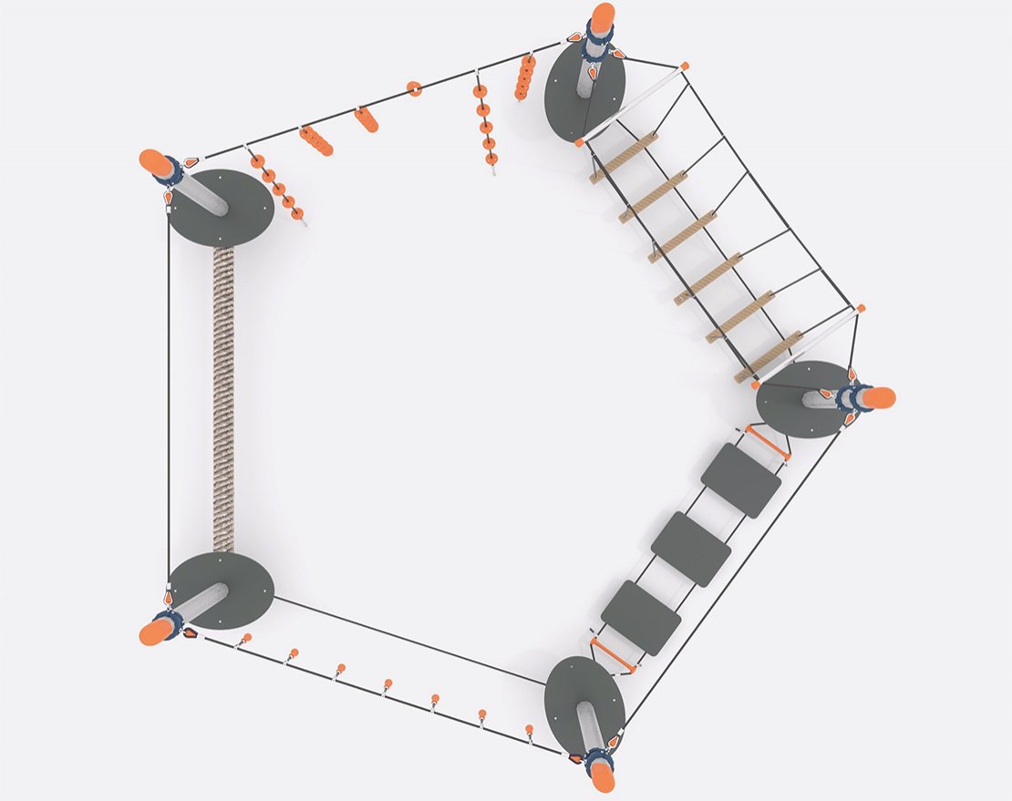 ДЕТСКОЕ ИГРОВОЕ ОБОРУДОВАНИЕ MODUL «MO-05.06» - вид 2