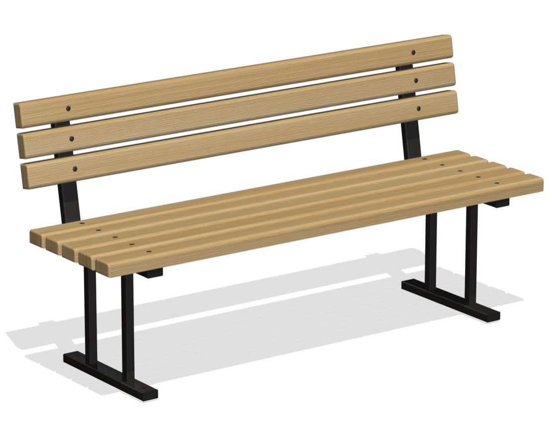 Диван парковый Лаконичные формы - вид 4