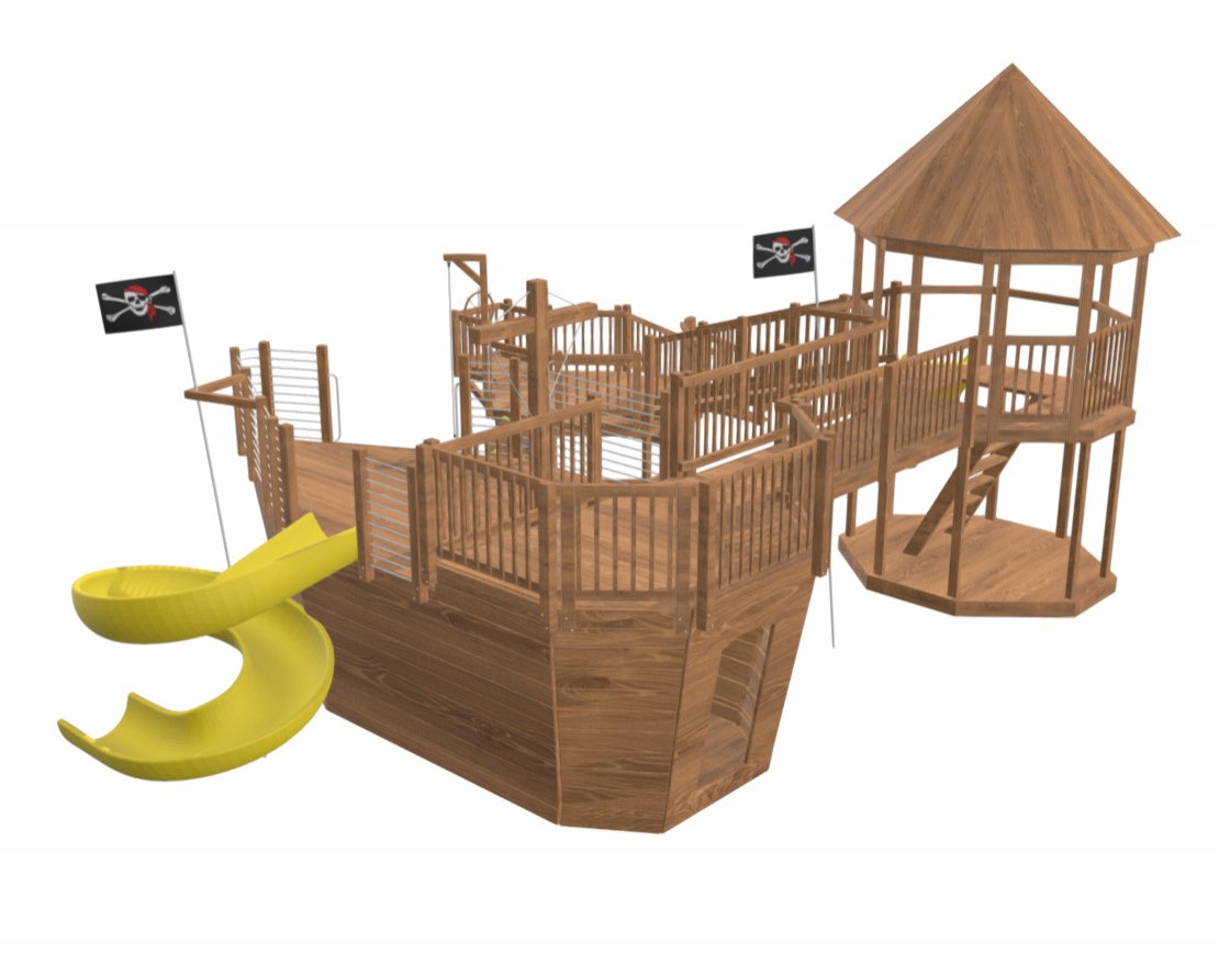Игровая площадка TORUDA WOOD Пиратский корабль 7 - вид 3