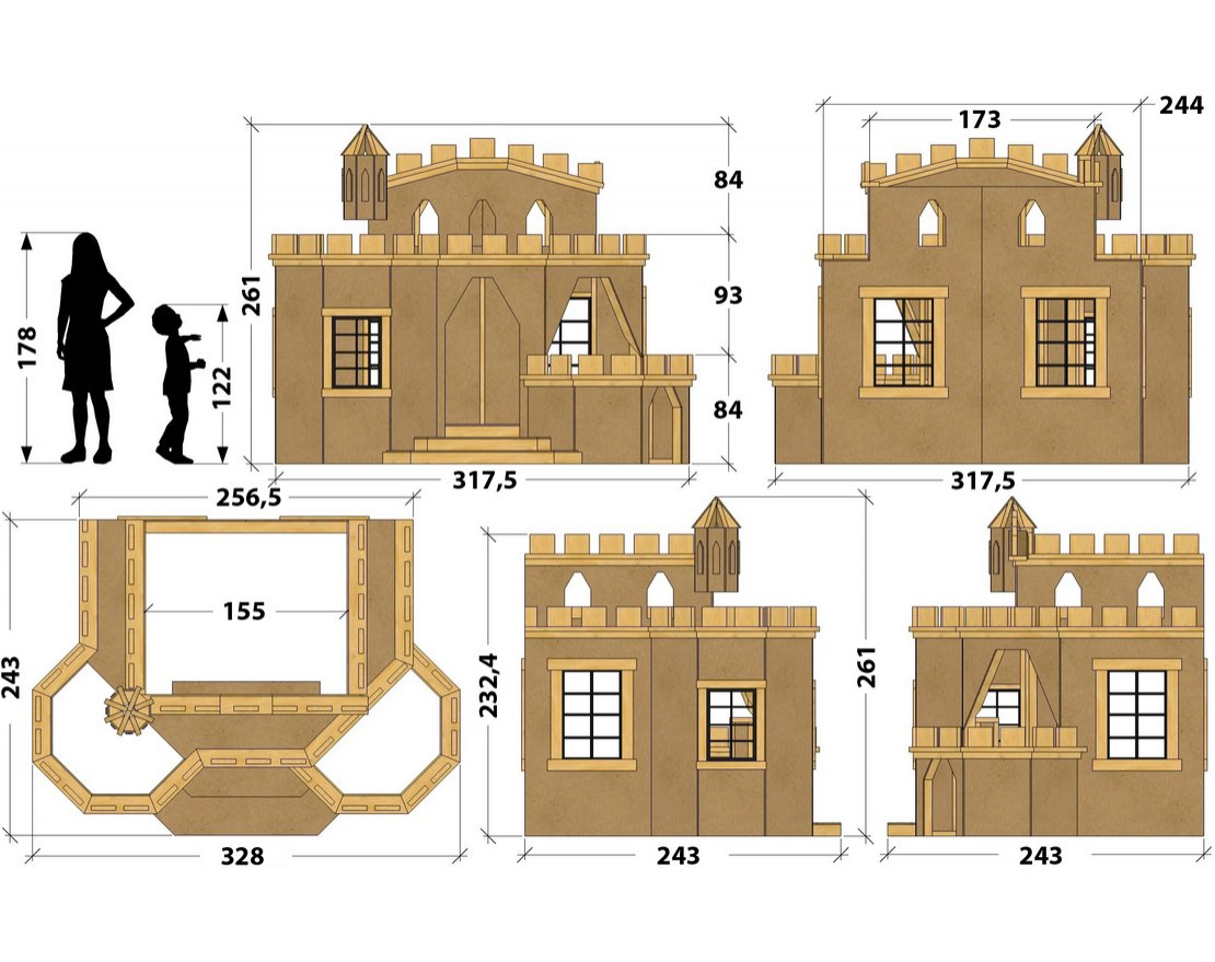 Игровой домик TORUDA WOOD Замок принцессы - вид 3