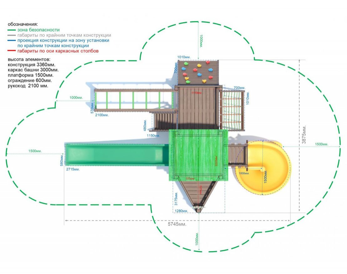 Игровой комплекс серия C модель 3 - вид 2