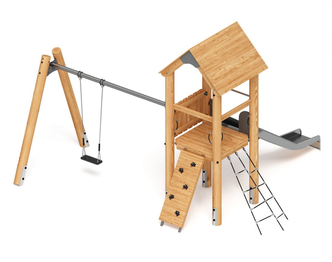 Детская игровая площадка Крепость непосед-6 (лиственница) - вид 4