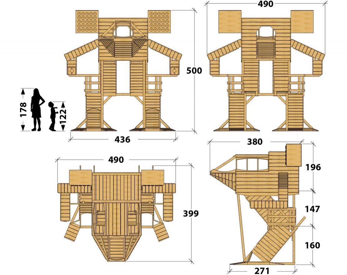 Игровой комплекс TORUDA WOOD Механический Робот - вид 4