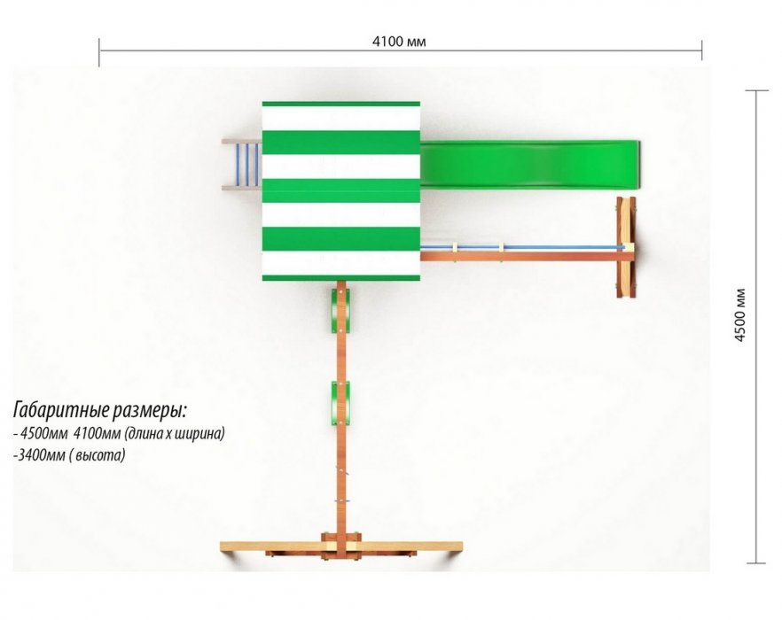 Детская игровая площадка Парус 2 - вид 4