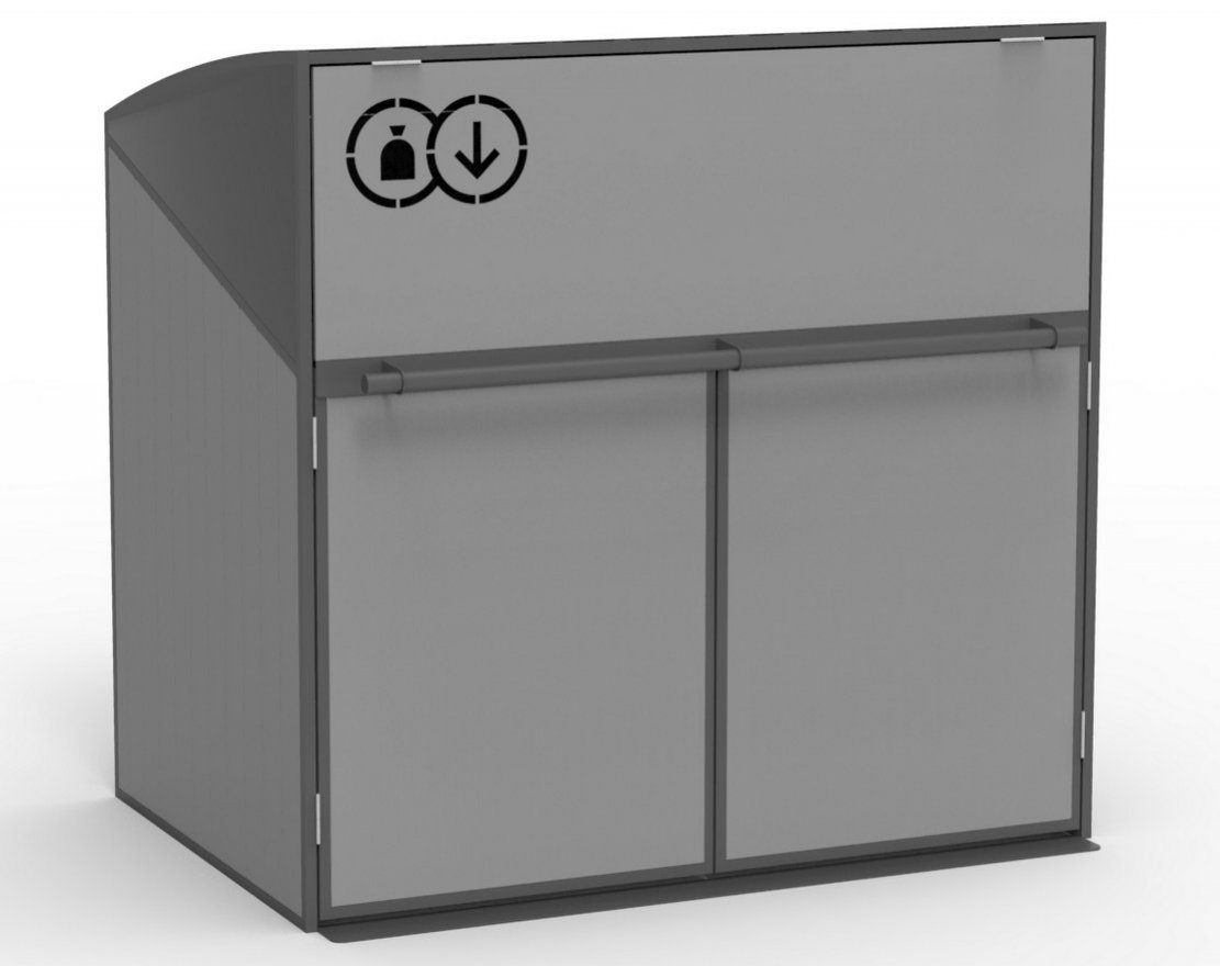 Контейнерный шкаф для ТБО Дейв 2 - вид 2