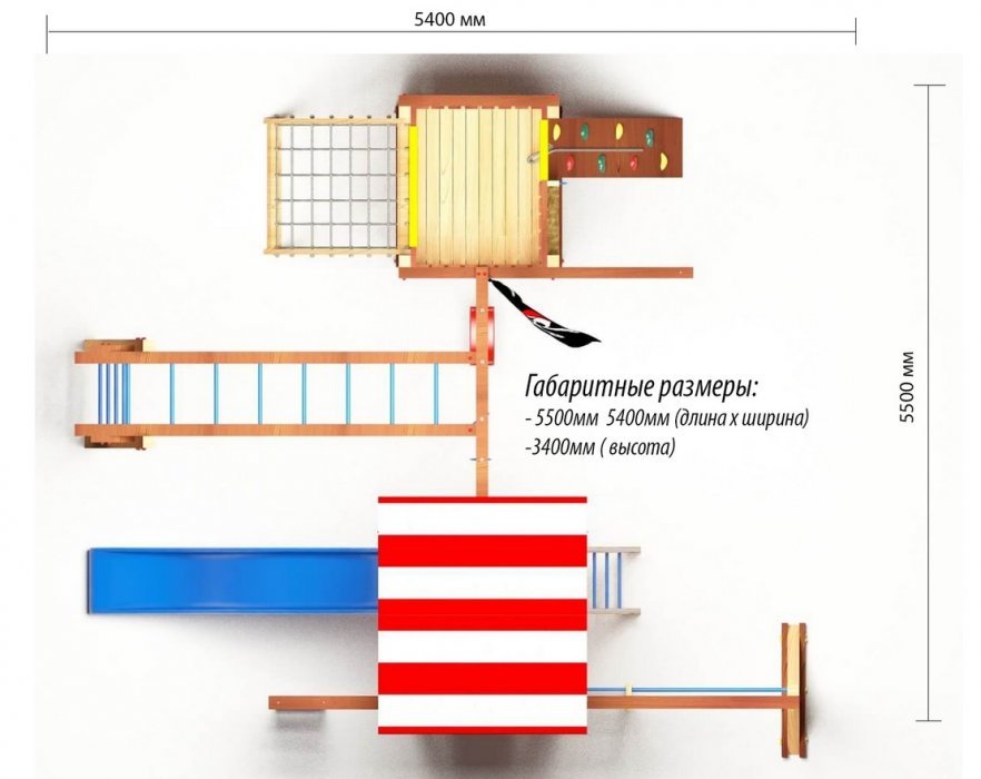 Детская игровая площадка Галиот 17 - вид 3
