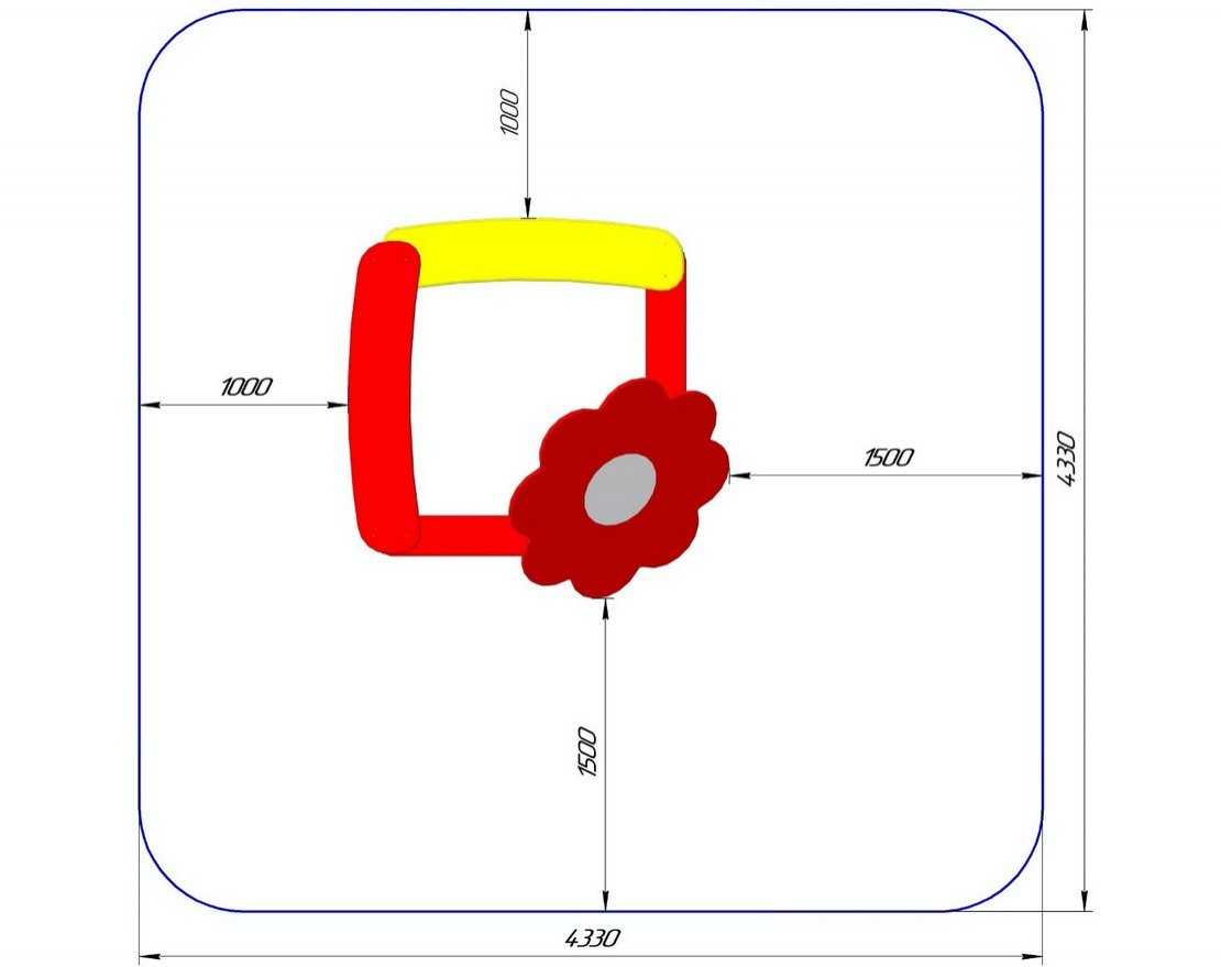 Песочница Цветущий уголок - вид 4