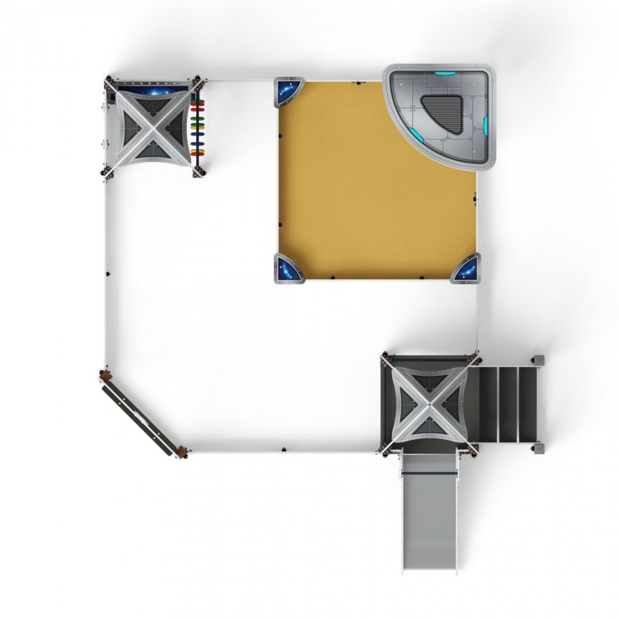 Песочный дворик Затерянный горизонт-1, с горкой - вид 4