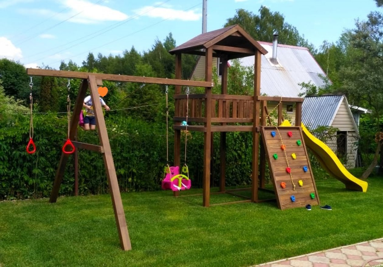 Сидение качели пластиковое TRIX серия ZO 3в1 на канатах модель 8 - вид 4