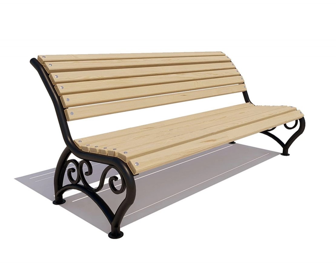 Скамейка садовая Брянск лиственница - вид 4