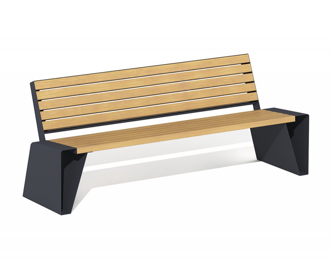 Скамейка со спинкой Приморская твердыня 1 - вид 4