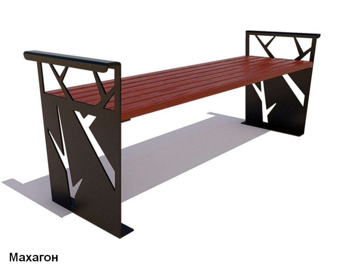 Скамейка уличная Березка, Лиственница - вид 4
