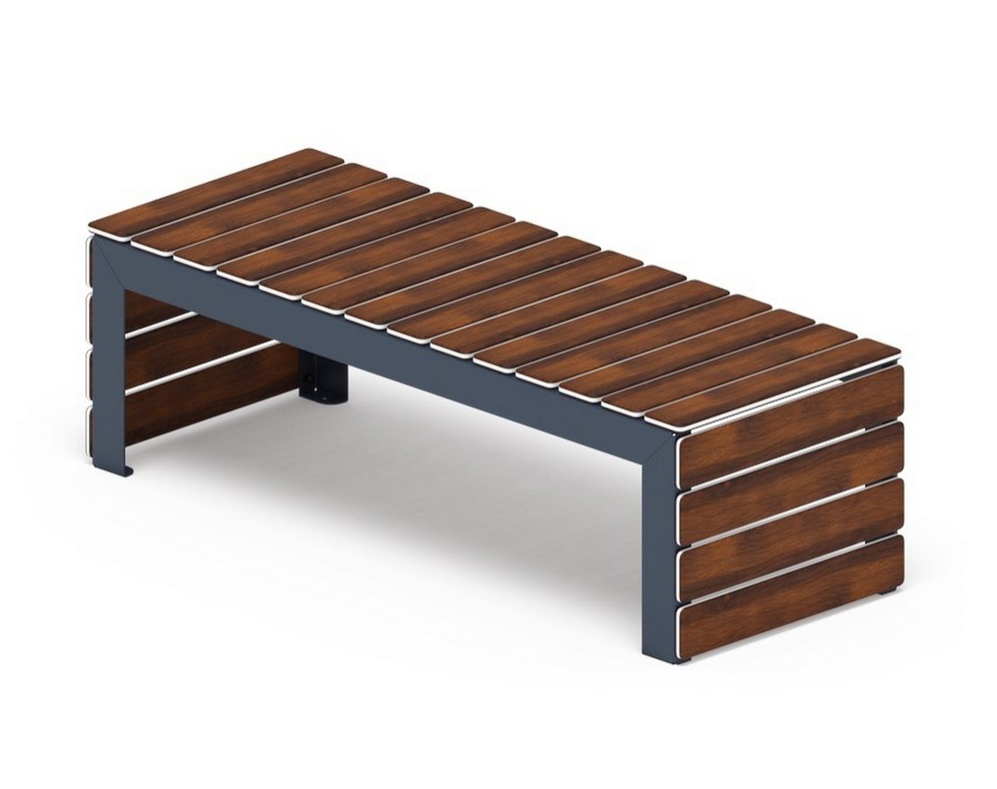 Скамья Элементарно-2 (темный дуб) - вид 3