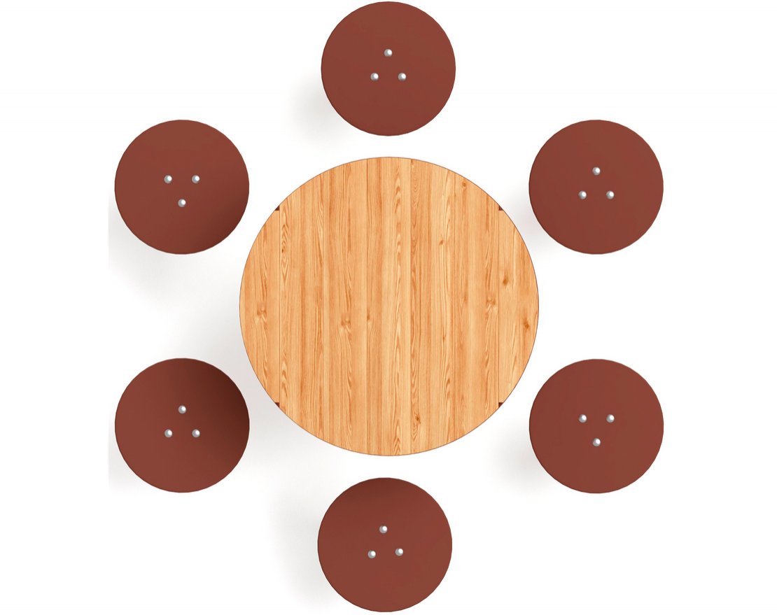 Столик взрослый Пеньки 1 (лиственница) - вид 4