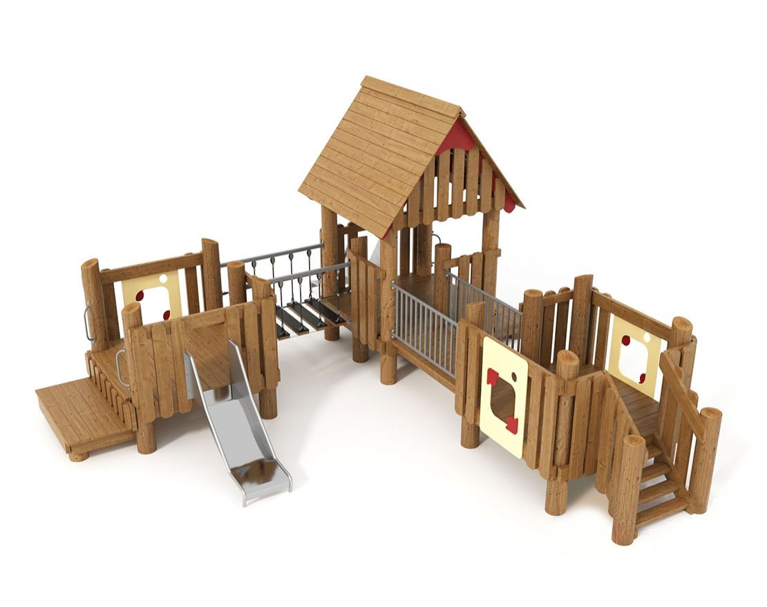 Игровой комплекс Лесной теремец 2 - вид 4