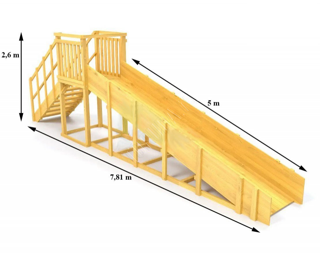 Зимняя горка TORUDA Север wood-2 (скат 5 м)