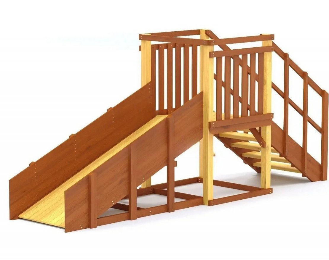 Зимняя деревянная горка TORUDA Север-1 (скат 2,48 м) - вид 3