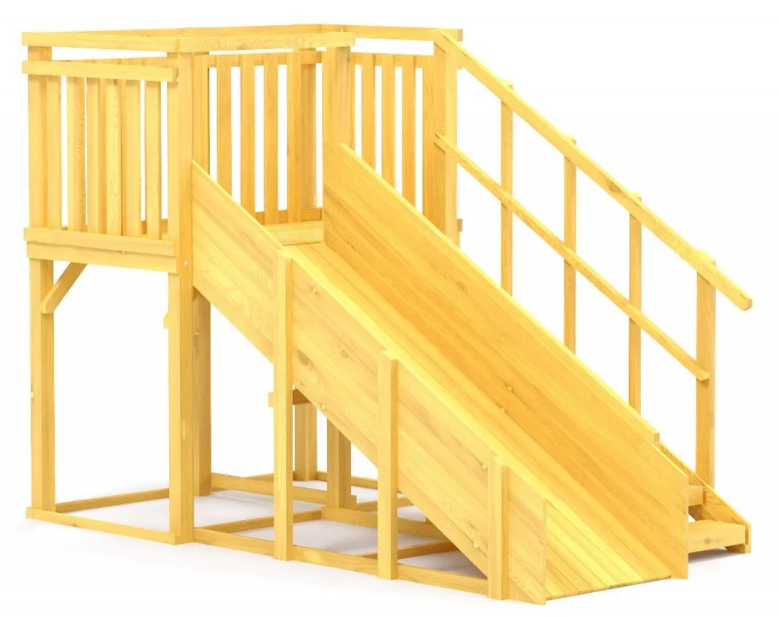 Зимняя горка TORUDA Север wood-3 (скат 3 м) - вид 4