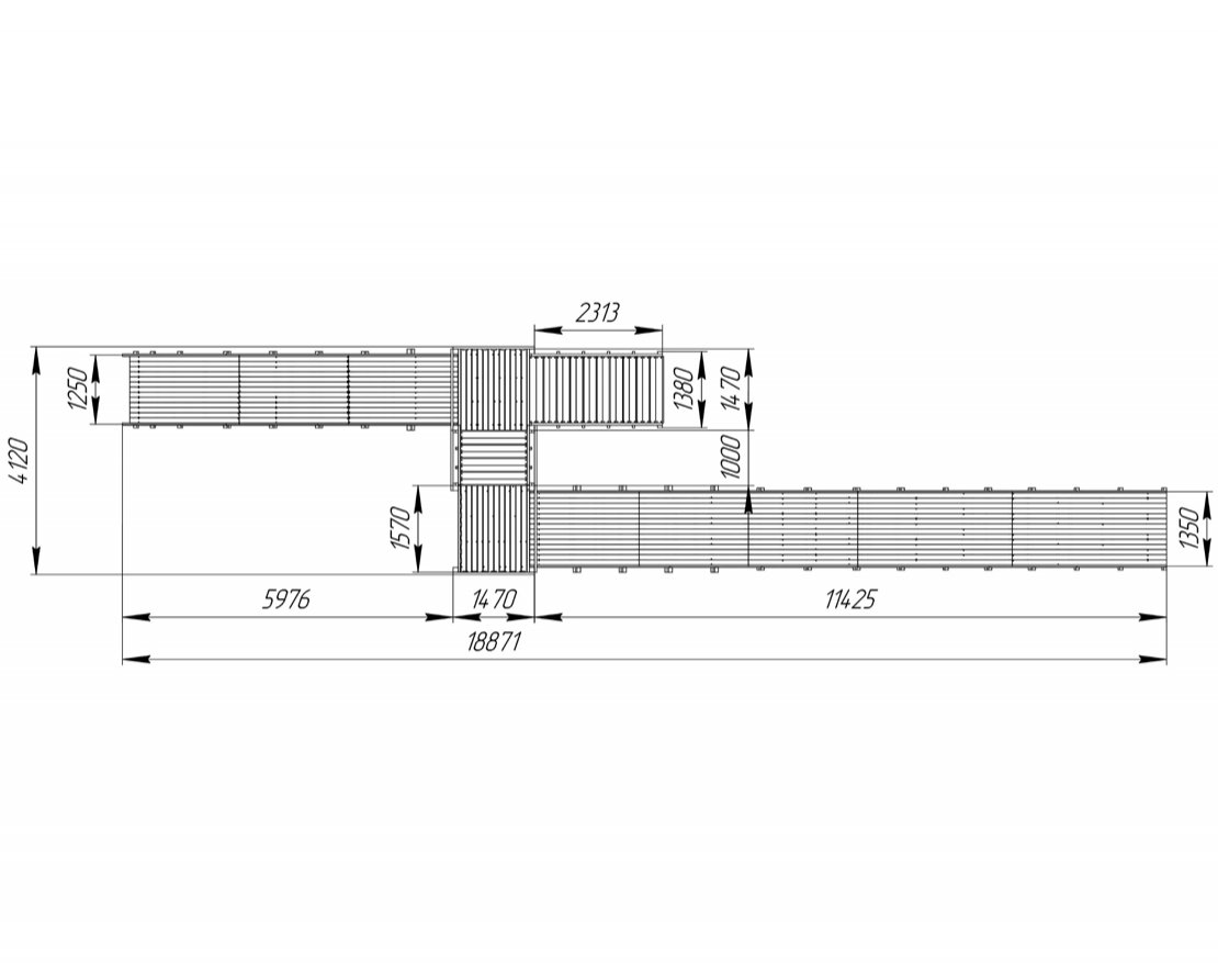 Зимняя горка TORUDA Север - 9/1 (скат 11,85 м и 6,21 м) - вид 4