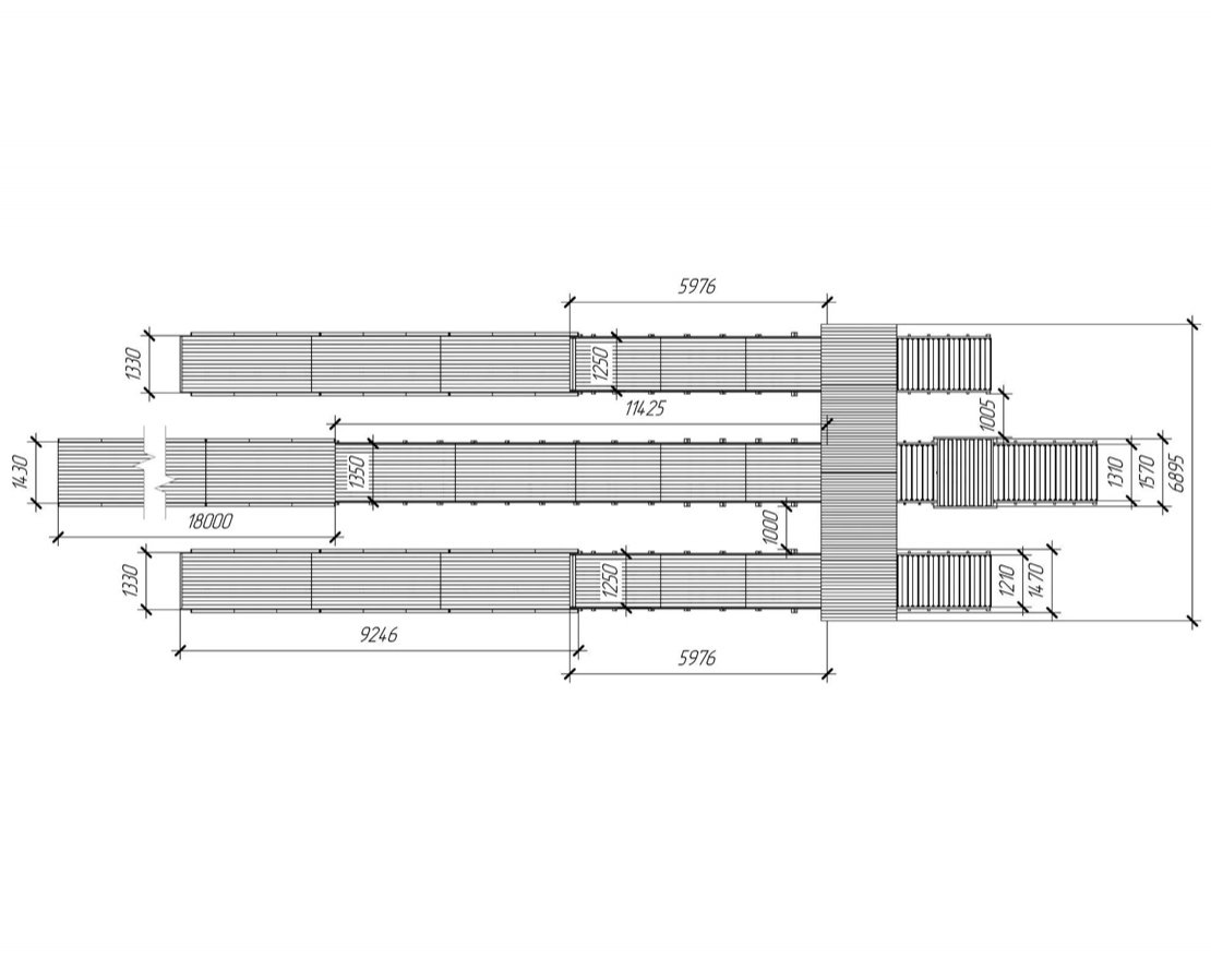 Зимняя горка TORUDA Север-11/1 (3 ската, цвет - серый индиго) - вид 3