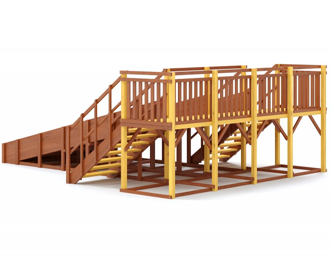 Зимняя горка TORUDA Север-4/1 (скат 6 м) - вид 3